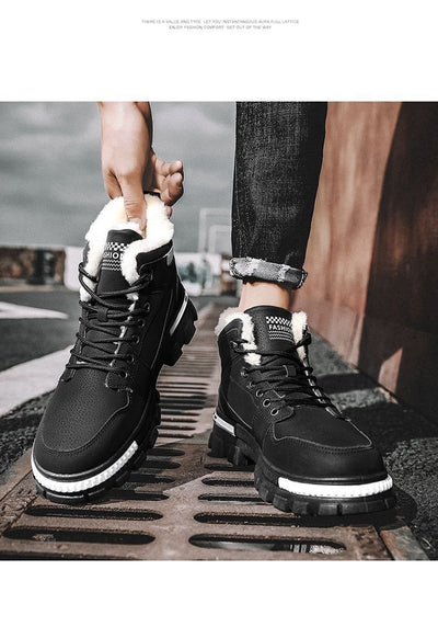 Zapatos Cálidos de Algodón con Forro Polar para Hombre - Image 15