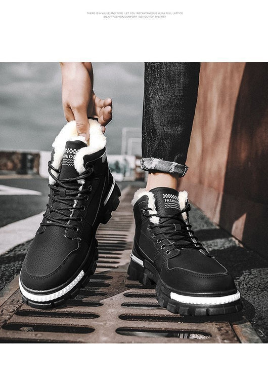 Zapatos Cálidos de Algodón con Forro Polar para Hombre - Image 15