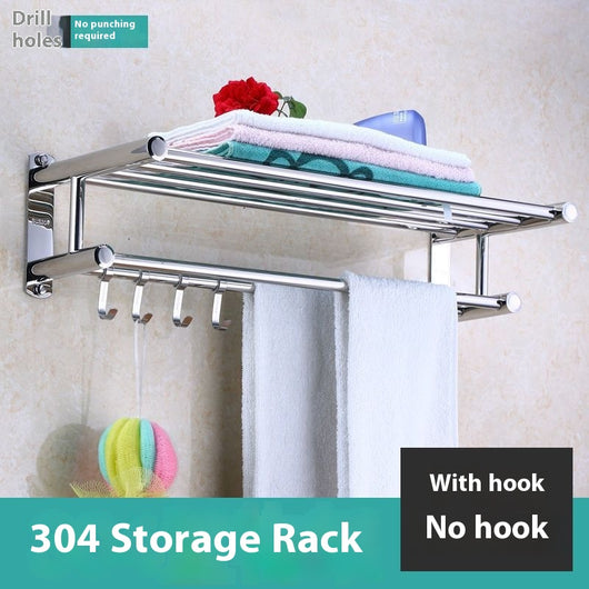 Toallero de Acero Inoxidable 304 Portátil para Baño - Image 2