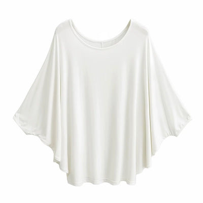 Blusa Suelta de Seda Premium con Mangas Murciélago - Diseño Versátil para Mujer - Image 16