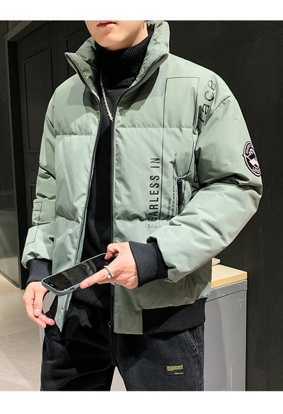Chaqueta Acolchada de Plumón de Pato Blanco para Hombre - Cálida y Ligera - Image 10