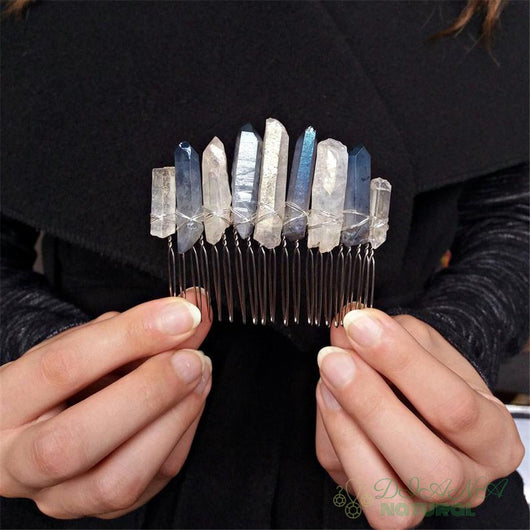 Peine de Cristal Verde para Novia - Accesorio de Boda Elegante - Image 3