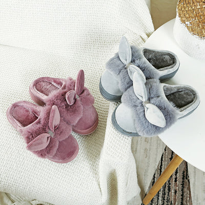 Pantuflas de Invierno Tipo Tacón Alto con Suela Gruesa y Forro de Algodón - Image 11
