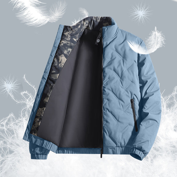 Chaqueta de Plumas para Hombre: Abrigo Grueso Impermeable y Térmico