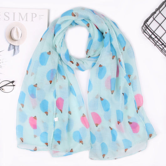 Pañuelo Parisino con Estampado de Erizos - Image 11