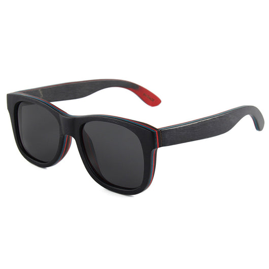 Gafas de Sol Polarizadas con Montura Ovalada y Puente de Madera - Image 7