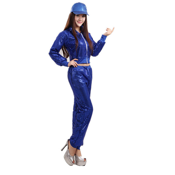 Vestido de Jazz con Lentejuelas para Danza - Traje de Actuación Profesional