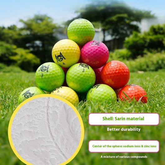 Pelota de Práctica Golf Bicolor Dos Capas - Image 8