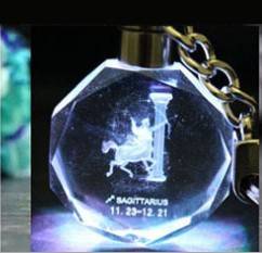 Llavero de Cristal Brillante con Colgante LED - Image 12