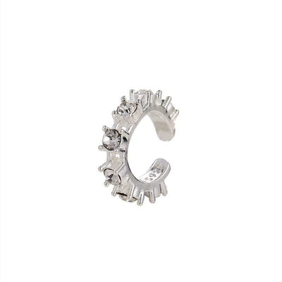 Aretes de Clip con Diamantes - Sin Perforación - Image 7