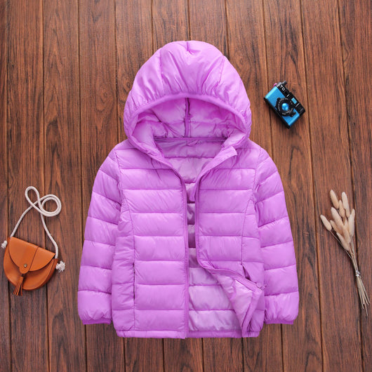 Abrigo Acolchado Infantil Ligero con Capucha - Chaqueta de Invierno en Algodón - Image 11