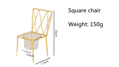 Portavelas de Metal Elegante para Decoración de Mesa - Image 14