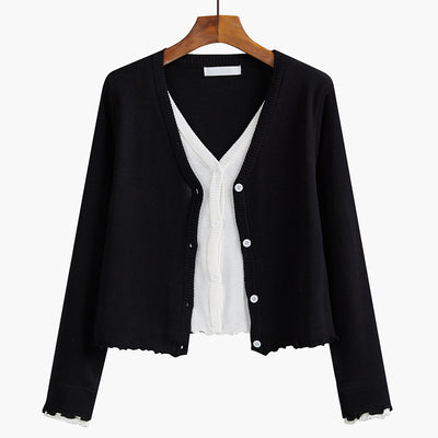 Cardigan Tejido Cuello V para Mujer - Chaqueta Elegante - Image 8