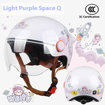 Casco Eléctrico con Protección Solar y Diseño Infantil Resistente al Viento - Image 8