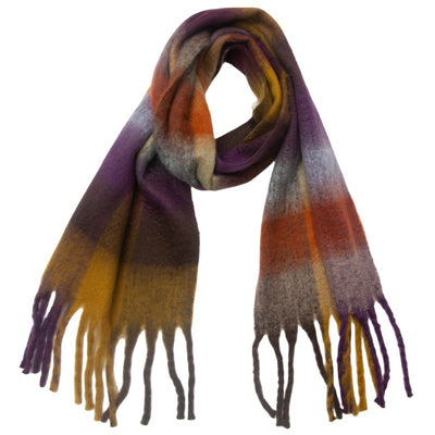 Bufanda Cuadrada Unisex con Borlas y Textura Gruesa - Image 14