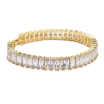 Pulsera de Latón Cuadrada con Zirconia Micropavé - Image 8
