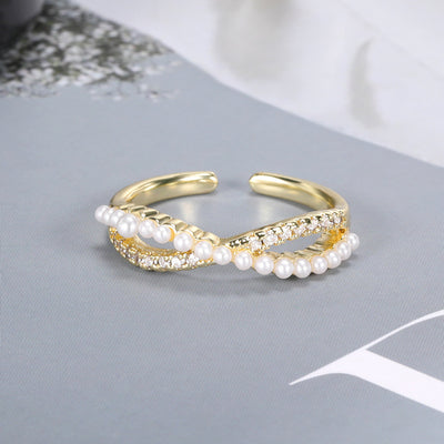 Anillo de Dedo Índice Perla Temperamento para Mujer - Image 12