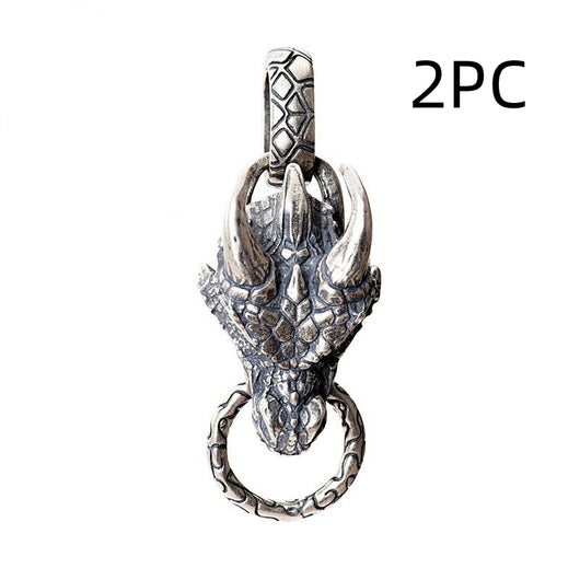 Colgante Dragón Azul Punk en Plata de Ley S925 - Image 13