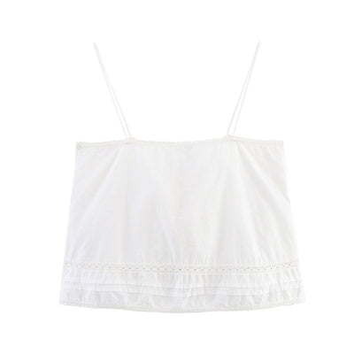 Blusa de Tirantes con Encaje Calado - Diseño Verano Mujer - Image 2