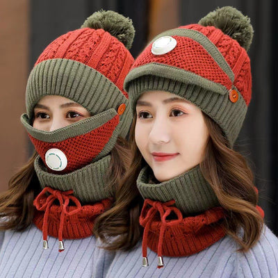 Gorro de Lana Grueso y Cálido para Mujer con Forro Polar - Image 15