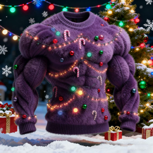 Sudadera Navideña Flanela Hombre con Estampado 3D Digital - Image 10