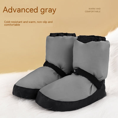 Zapatillas de Calentamiento Ballet Algodón - Zapatos de Práctica Invierno - Image 4