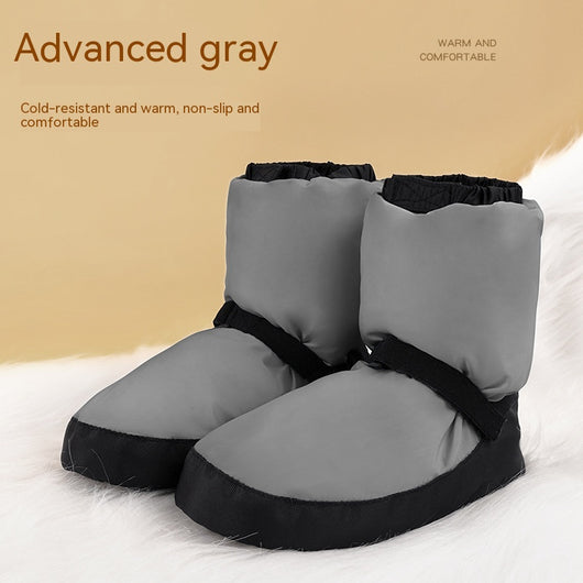 Zapatillas de Calentamiento Ballet Algodón - Zapatos de Práctica Invierno - Image 4