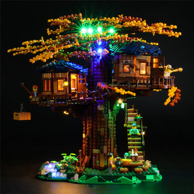 Casa del Árbol LED Creative Series 21318 - Construcción Modular de Madera - Image 4