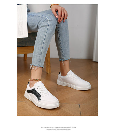 Tenis Blancos Brillantes para Uso Casual - Image 13