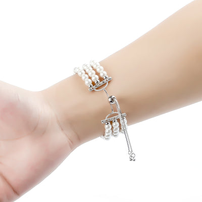 Pulsera Elástica de Perlas - Brazalete Versátil para Mujer - Image 5