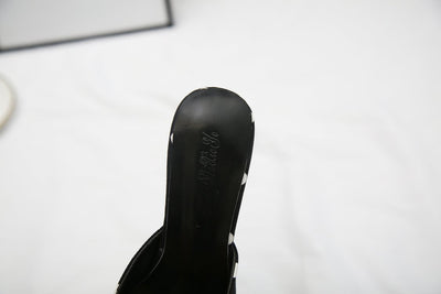 Pantuflas Mujer Tacón Grueso Punta Cuadrada Lunares con Hebilla - Image 10