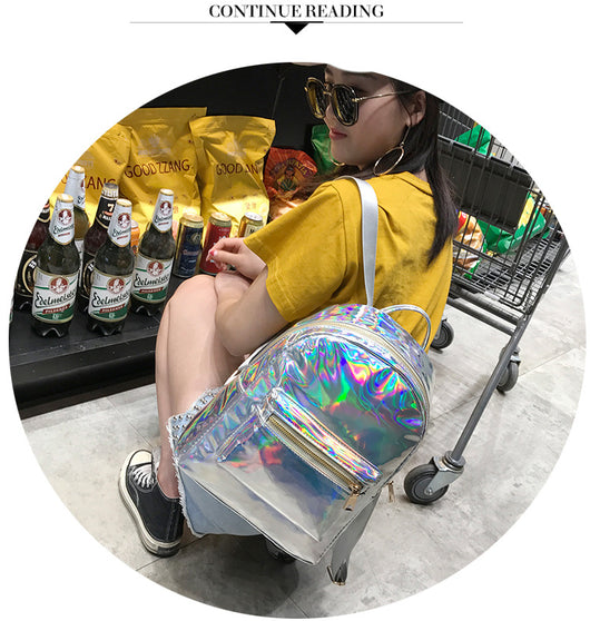 Mochila Reflectante Láser Harajuku Soft Girl Personalizable - Image 7