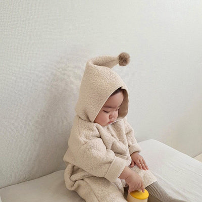 Pijama Enterizo para Bebé con Capucha y Doble Felpa Térmica - Image 9
