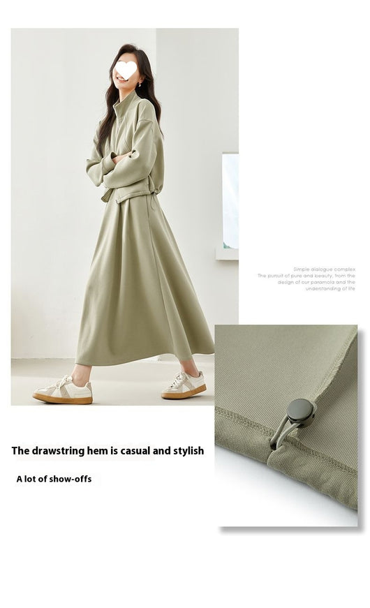 Falda Sastre Casual Verde Guisante para Mujer - Image 21