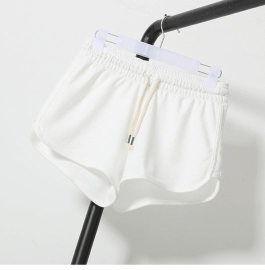 Pantalones Cortos Cintura Alta Pierna Ancha Casual