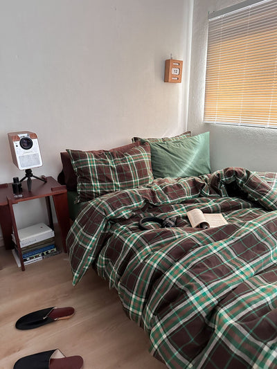 Juego de Cama Navideño Nordic 4 Piezas Algodón Teñido Lavado - Image 18