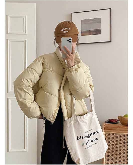 Abrigo Acolchado de Algodón para Mujer - Estilo Urbano Casual - Image 18