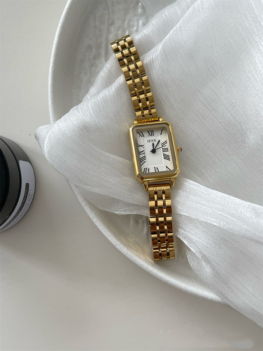 Reloj de Pulsera Mujer Acero Retro Esfera Pequeña Cuarzo Minimalista - Image 7