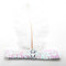 Tocado De Plumas Indias Blanco