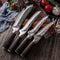 Cuchillo de Acero Inoxidable Martillado para Carne y Barbacoa Estilo Yangjiang