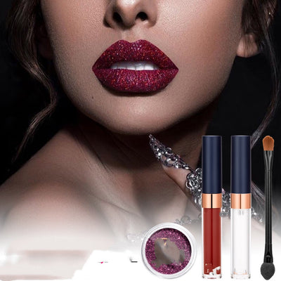 Brillo Labial Glitter Tonos Fríos - Paleta Completa - Image 7
