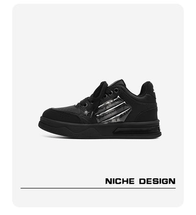 Tenis Plataforma Couple's Negro Estampado Estrella - Moda Urbana Coordinada - Image 11