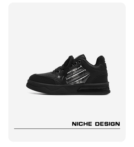 Tenis Plataforma Couple's Negro Estampado Estrella - Moda Urbana Coordinada - Image 11