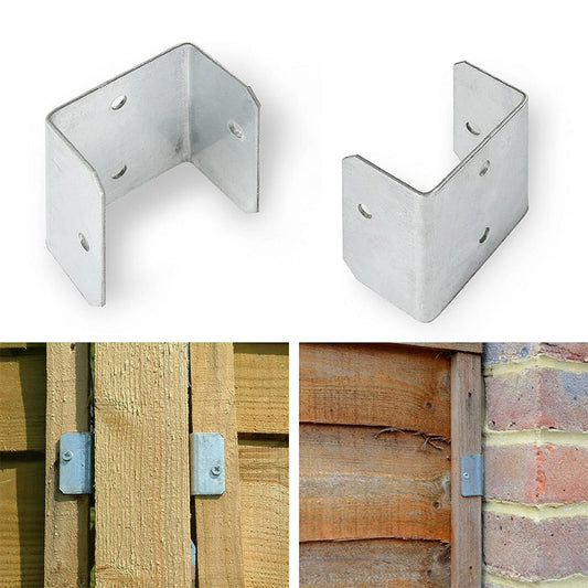 Soporte Metálico U-Clip para Placas de Cerca