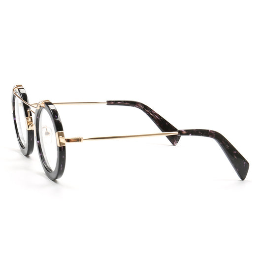 Lentes Vintage Redondos con Protección Azul - Marco Metálico Doble Rayo - Image 22
