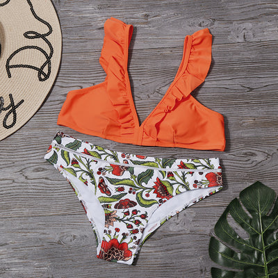 Bikini Fruncido con Corte Asimétrico - Image 21