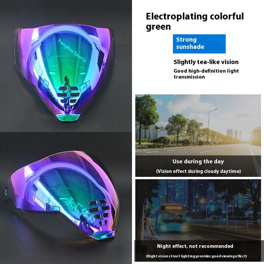 Lente Espejada HD para Casco Motociclista Ghost Airflite - Uso Día y Noche - Image 3