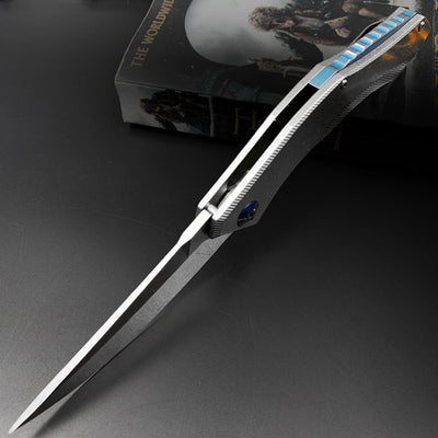 Cuchillo Plegable de Alta Dureza para Exteriores con Resorte Portátil - Image 11