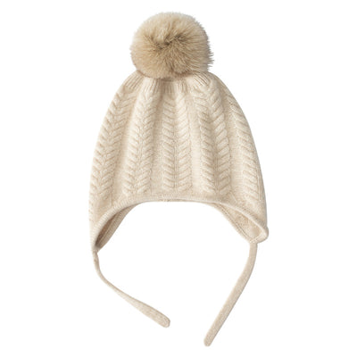 Gorro de Lana Cashmere con Protección de Orejas - Diseño Trenzado Grueso - Image 7