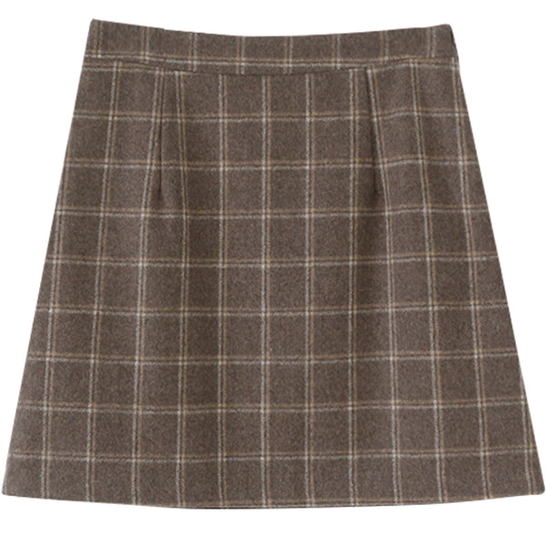 Falda Retro Hong Kong Lana Otoño Invierno